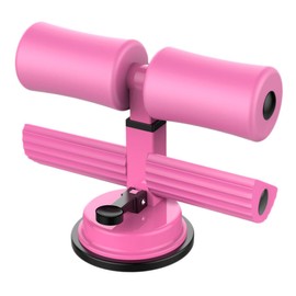 Totority 1PC Suction Cup Sit with Height Fitness Bar for Home Exercise Non Slip Abdominal Assist Device Pink Double Bar for Smooth Surfaces