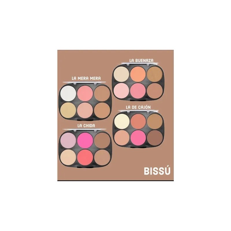 Paletas Para Rostro Bissu Rubores E Iluminadores Maquillaje