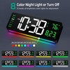 LEIKE 16" Large Digital Wall Clock Timer,Remote Control,2 Alarms, LED