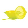 Nuby Easy Go Suction Bowl with Lid and Snap-in Spoon,