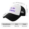 ZBDSKLEX Happy Birthday Trucker Hat for Men Women, Adjustable Mesh