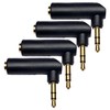 CESS L Shape Right Angle 3.5mm Male to Female Stereo