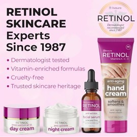 Skincare Ldel Cosmetics Retinol Hand Cream, 3.52-Ounce Tube, Retinol, SKIN_MOISTURIZER, Solido, 1 Unidades