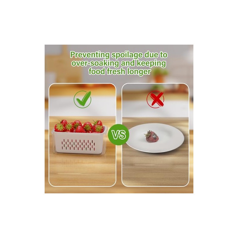 4-Pack All-In-One Fruit Storage Containers with Strainer