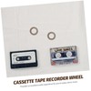 LABRIMP 2pcs Accessories Tape Machine Roller Cassette Deck Gear Radio