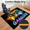 Dowtowter Gamer Rug Non Slip Washable Soft Polyester Carpet Mat
