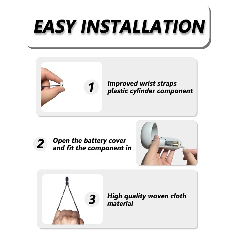 Improved Replacement Wrist Wraps for Oculus Quest 2 Gen Controller,