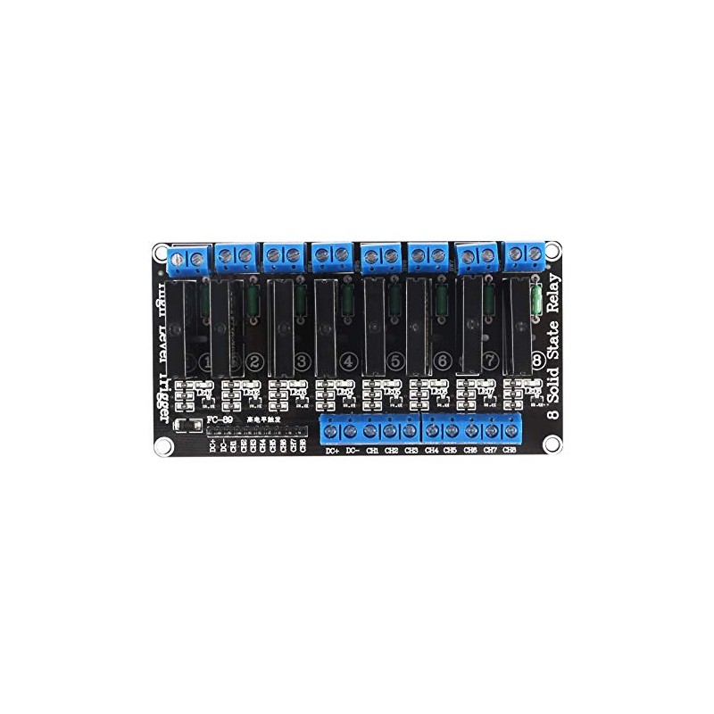 AITRIP 1PCS 8 Channel 5V Solid State Relay Module Board