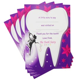 Childrens Tooth Fairy Certificates - Set of 4 (Purple)