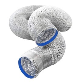 Flexible Duct Hose 5.9 in (150 mm) (Diameter) 0.6 ft (2 m) (Length) Bellows Duct, Aluminum Hose for Ventilation, Exhaust Hose, Range Hood for Blower, Exhaust Duct, Heat Resistant, Waterproof