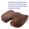 HomDSim Coccyx Orthopedic Memory Foam Seat Cushion for Chair Car