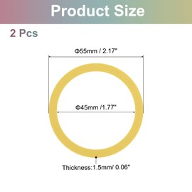 QUARKZMAN Magnetischer Aufkleber Ring, 2 Stück - Universeller Magnetischer Adapter Ring, Silikon Magnet Wireless Ladekonverter Kit für Handyhülle Wireless Ladegerät (Gelb)