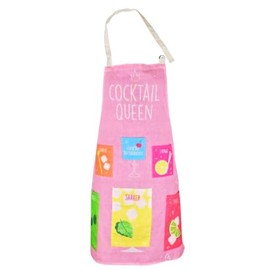 QZed Professional Apron for Women with 6 Handy Pockets 100% Cotton to Adjust Kitchen Supplies | One Size Fits All - Chef Apron Kitchen BBQ Restaurants Bar Parties