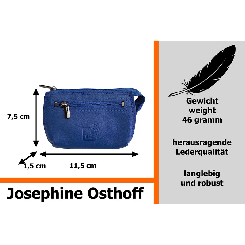 Josephine Osthoff MAXX Key Case Coin Pocket in Real Leather
