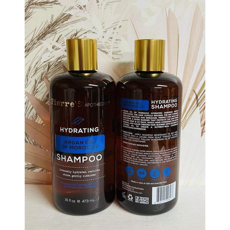 Pierre’s 2-Pack Pierre’s Apothecary ~ Hydrating Shampoo with Argan Oil