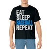 Eat Sleep Baseball Repeat T-Shirt Baseball Player Shirt T-Shirt