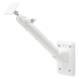 Holicfun Universal Solar Panel Wall Mount for Ring, Eufy, Arlo, Wyze, Reolink Solar Panels and More, Extended Mounting Arm, Multi-Angle Adjustable (White)