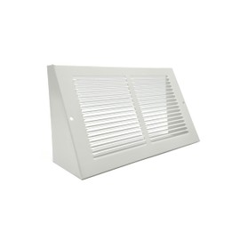 Hart & Cooley Extended Depth Triangular Baseboard Grill - 10 x 6 Duct Opening (White)
