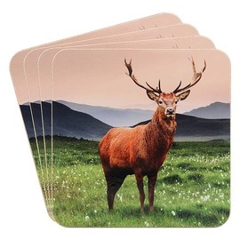 Monarch Stag Coasters Set of 4 Home Kitchen Supplies Homeware Gifts
