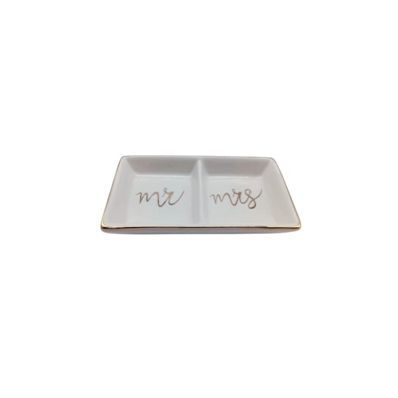 Soporte de cerámica para anillos de regalo de boda, compromiso,