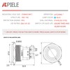 APIELE 10 Amp 25MM Latching Push Button Switch 12V Angel