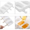 Moldes para Paletas de Hielo, 8 Cavidades de Silicona +