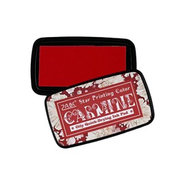 Sgphrzlt Washable Stamp Pads, Craft Ink Pads for Rubber Stamps, Finger Embossing Pigment Ink Pads for Stamping, Perfect for Scrapbook Card Making & DIY Projects, Red