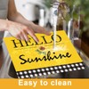 Sunflower Placemats Set of 6 Summer Table Mats Washable Square