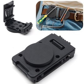 Refoiner Belt Clip Magnetic Belt Holder with Built-in Magnet Tool Clip Ultra-Strong Belt Hook Tool Belt Pouch Work Tool Holder Magnetic Anti-Drop Tool Holder for Screwdriver, Pliers, Pliers, Drill