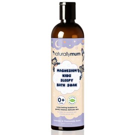 Kids Magnesium Sleepy Bath Soak - Bubble Bath - All-Natural Calming Bath Soak - Suitable for Newborns with Dry & Sensitive Skin - Lavender & Chamomile Essential Oils – Made in UK - 250ml