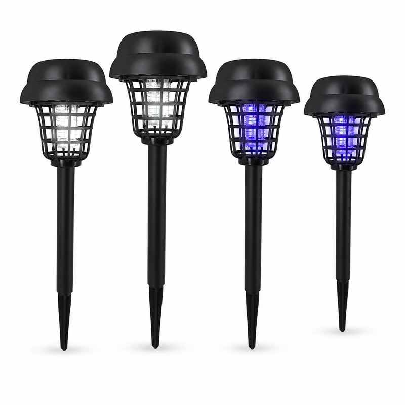 Solar Bug Zapper Lights for Outdoor Use – Waterproof Dual