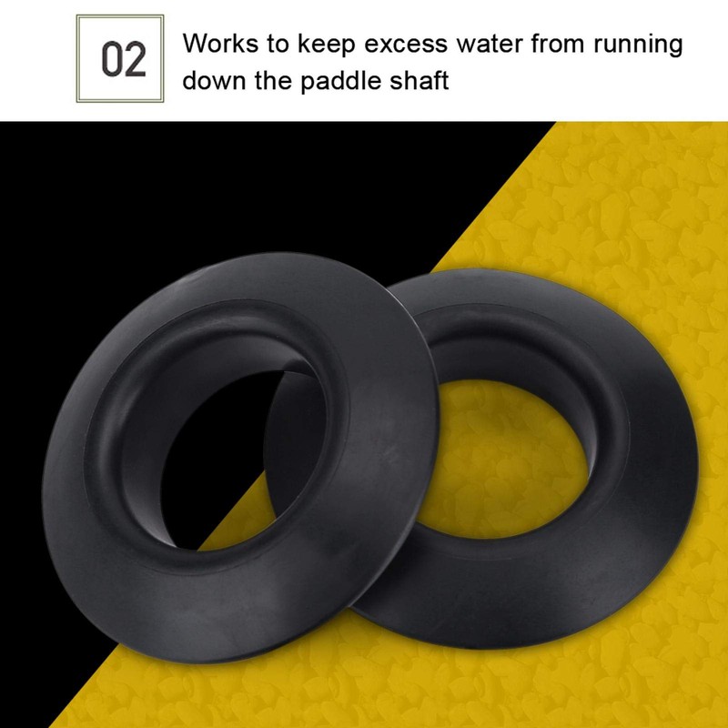 Keenso Kayak Paddle Drip Rings 4 Piece Practical Rubber Drip