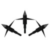 12Pcs Fishing Arrowheads Screw-on Points 150 Grain Black Bowfishing Screw