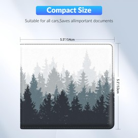 Pisypox Car Registration and Insurance Card Holder，Vehicle Glove Box Car Organizer，Accessories Case for Storing Driving Licences, Cards, Documents