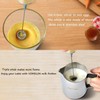 Electric Milk Frother Handheld,Travel Coffee Drink Mixer Batteries Included, 304
