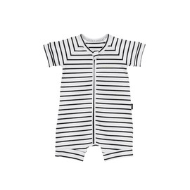 Bonds Baby Zippy - Zip Romper Wondersuit, Black & White Stripe, 3 (24-36 Months)