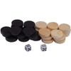 32Pcs Two-Tone Game Chess Piece, Roundness Draughts and Checkers and