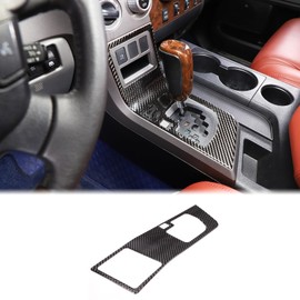 Center Control Gear Box Shift Knob Panel Frame Cover Fit for Toyot@a Tundra 2007-2013 Carbon Fiber Center Console Gear Shift Panel Cover Trim Sticker Gear Shift Console Panel Trim Interior Accessories