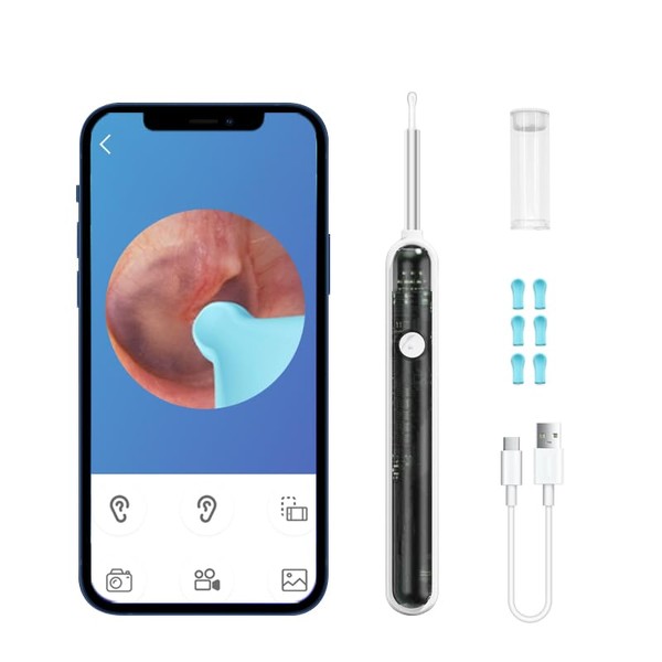 Piegricdiat Ear Wax Removal Tool Camera,Ear Cleaner with Camera,Ear Wax