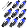 Jumwa Speakon Connector Twist Lock Audio Speaker Cable Adapter Plug