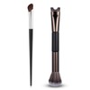 2Pcs Nose Contour Brushes for Makeup Shimmeroo Double-Ended Nose Angled