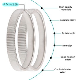 Mythosurge 3 pairs of non-slip wristbands, sleeve holders, cuff fixed, 1 Pair Black