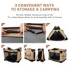 Garnpet Soft Dog Crate for Large Dogs, 4-Door Foldable Collapsible
