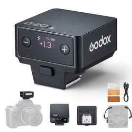 Godox IT20-S Mini TTL Flash Compatible with Sony, Built in Battery, 700 Full Powers, 1.5s Recycle Time,with Magnetic Filter