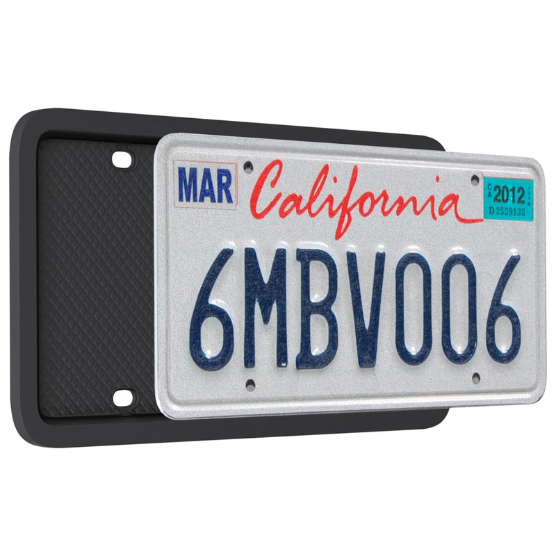 Silicone License Plate Frame, Premium Grade Universal Car Plate Frame,