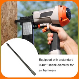 Phyxlyn Scraper 450mm (17" Inch) Long Flat Chisels Air Pneumatic Hammer Chisel with Round Collar for Concrete and Tile Chisel