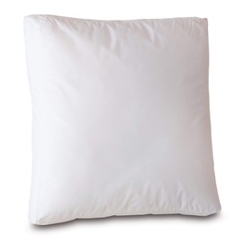 Plankroad Home Décor 16x16x3 Hypoallergenic Fluffy Faux Down Poly Boxed Square Pillow Insert, 100% Cambric Cotton Shell, Never Vacuum-Packed, Made in USA