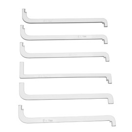 ECSiNG 6-Piece Double Head Tension Wrench Locksmith Pick Push Rod Tension Wrench Suitable for Locksmith Repairs and Lock Openings