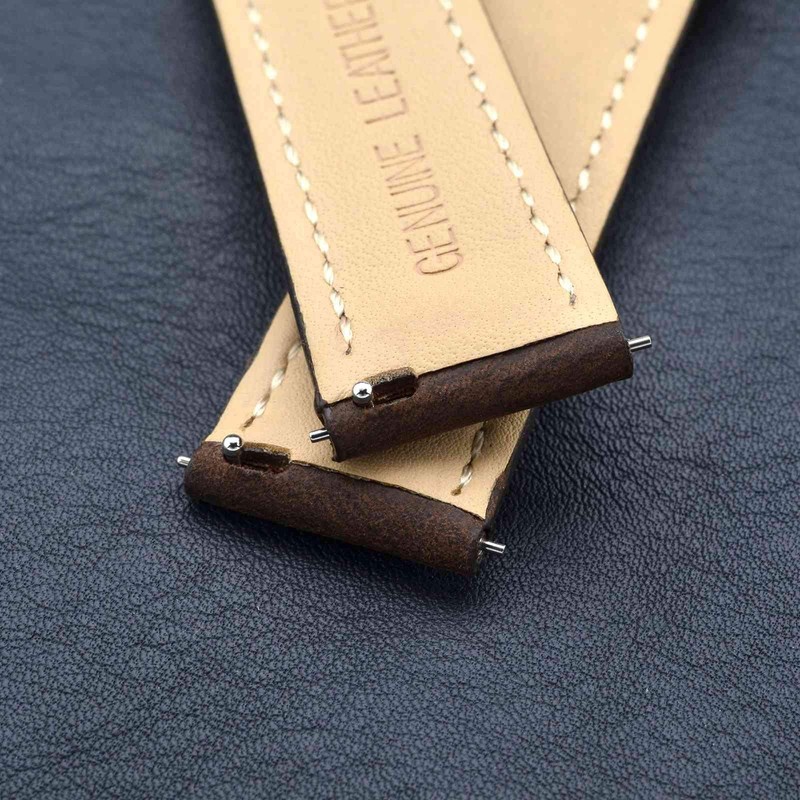 [BISONSTRAP] Leather Watch Band 14mm 16mm 18mm 19mm 20mm 21mm