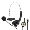 LogiLink HS0056 - Mono Headset, 1x USB-A Male, Microphone, Medium